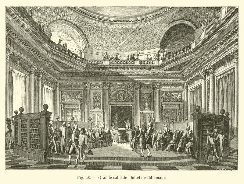 Wielka Sala Hotelu des Monnaies autorstwa French School