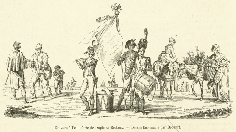 Akwaforta Duplessi-Bertaux (grafika) autorstwa French School