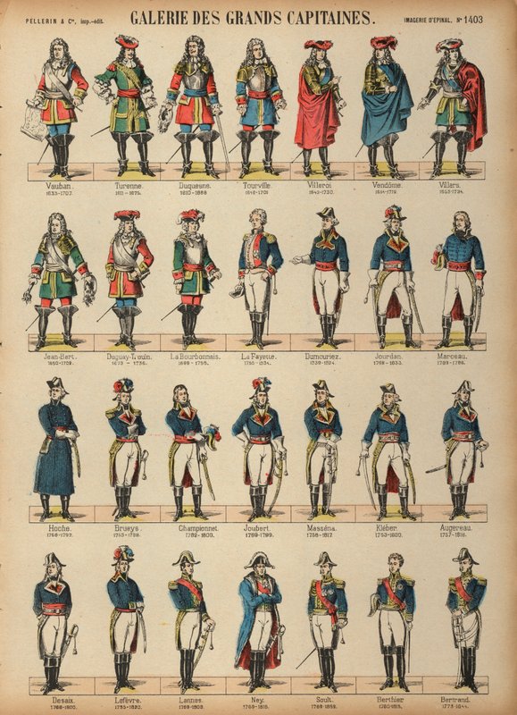 Wielcy francuscy dowódcy wojskowi autorstwa French School