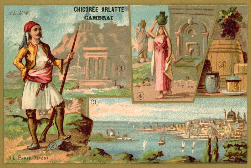 Grecja (chromolitho) autorstwa French School