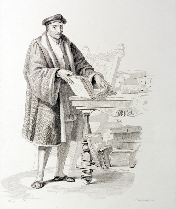 Guillaume Bude (1467-1540), francuski uczony i filozof humanista (grafika) autorstwa French School