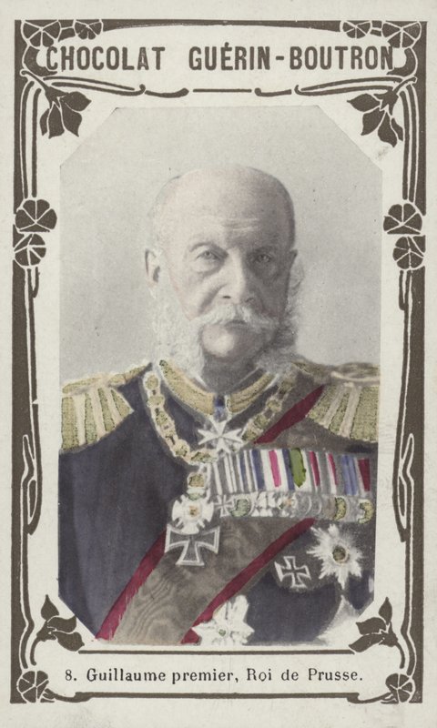 Wilhelm I, król pruski (kolorowa fotografia) autorstwa French School