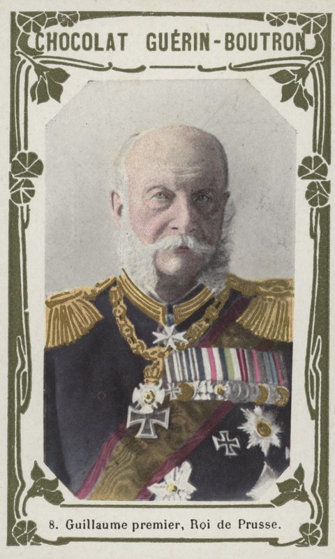 Wilhelm I, król pruski (kolorowa fotografia) autorstwa French School