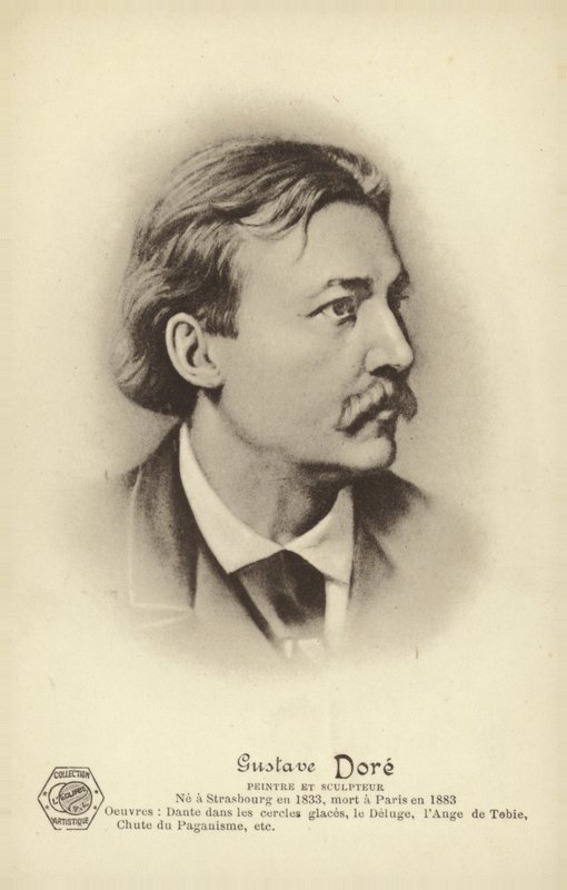 Gustave Dore, francuski artysta i ilustrator (litografia) autorstwa French School