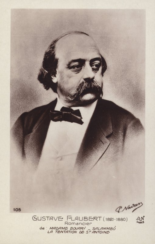 Gustave Flaubert (1820-1881), francuski powieściopisarz autorstwa French School