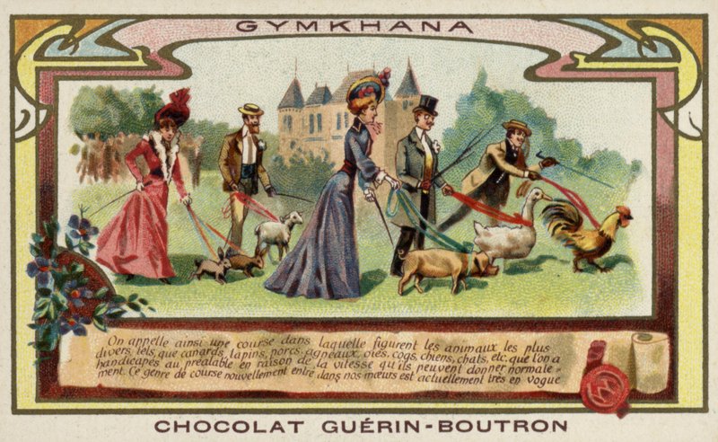 Gymkiana (chromolit) autorstwa French School
