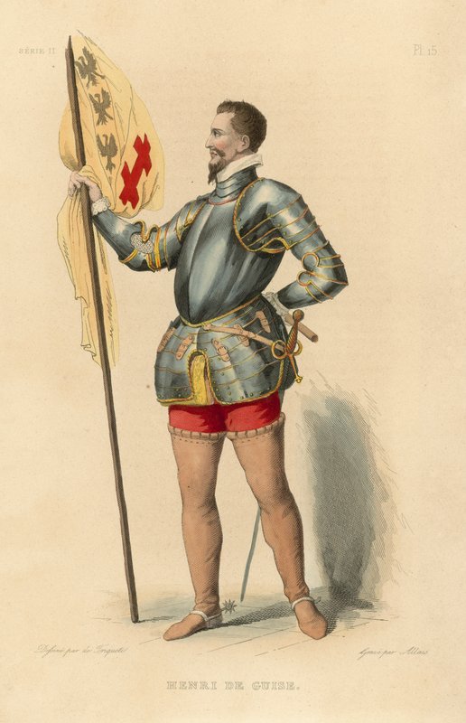 Henri de Guise (kolorowy grawerunek) autorstwa French School