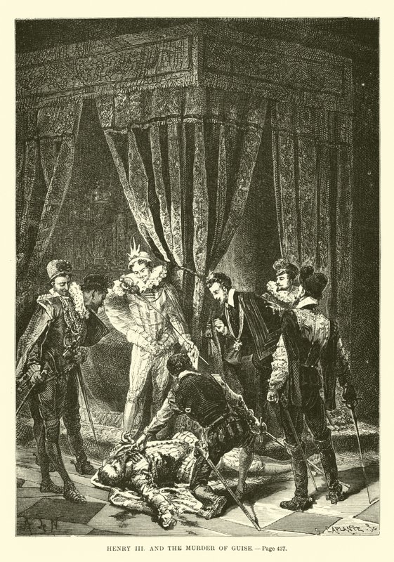 Henryk III i morderstwo Guise autorstwa French School