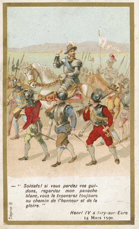 Henryk IV, król Francji, Ivry-sur-Eure, 14 marca 1590 autorstwa French School