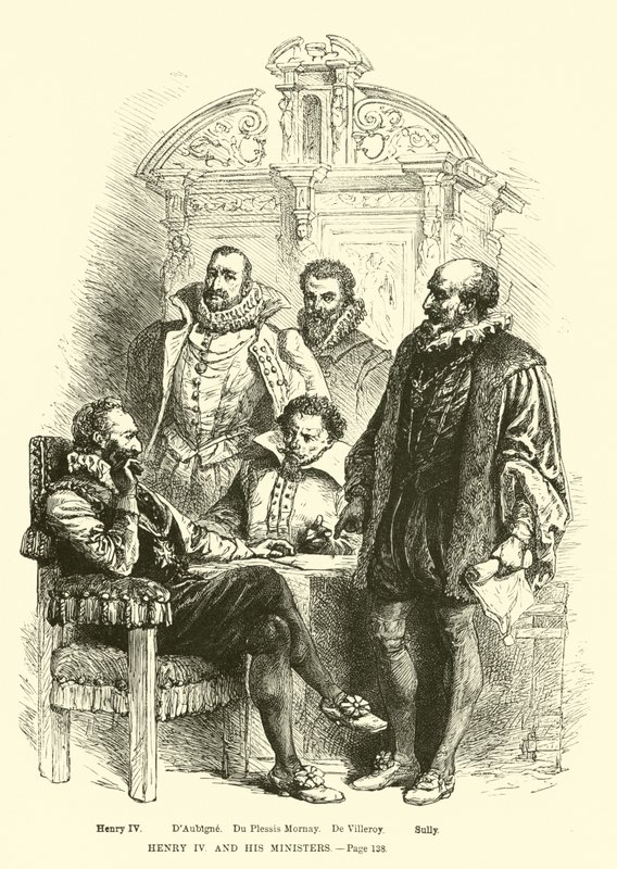 Henryk IV i jego ministrowie autorstwa French School