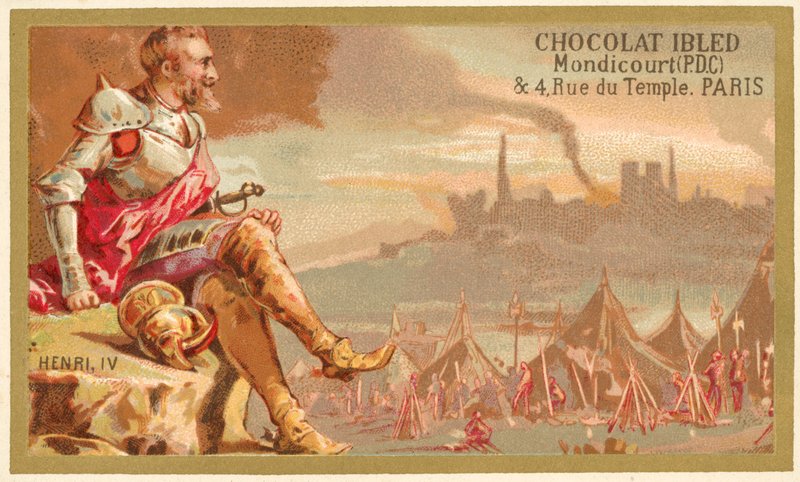 Henryk IV Francji (chromolitho) autorstwa French School