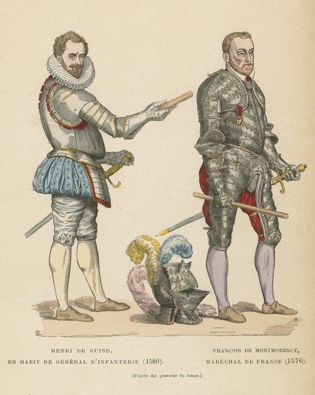 Henryk I, książę Guise i Francois de Montmorency, marszałek Francji autorstwa French School