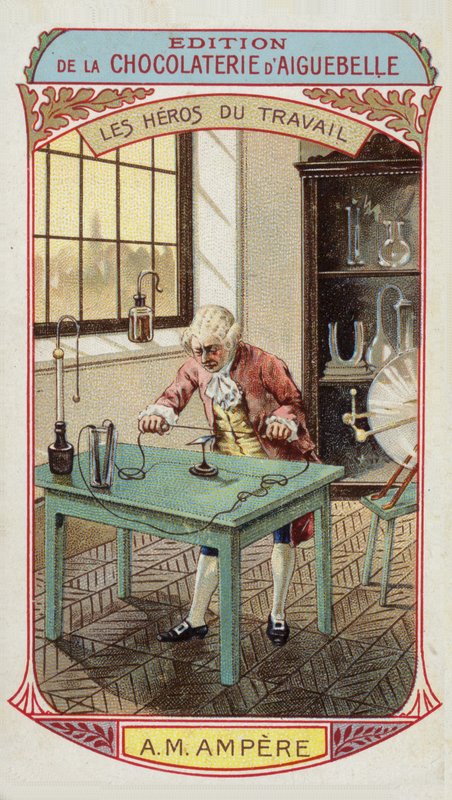 Bohaterowie Pracy - Andre-Marie Ampere, francuski fizyk i matematyk (1775 -1836) autorstwa French School