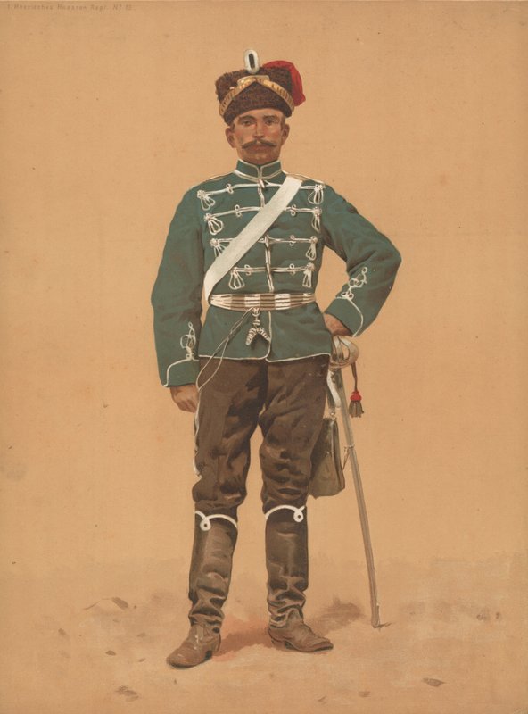 Hessian Hussar Regt nr 13 autorstwa French School