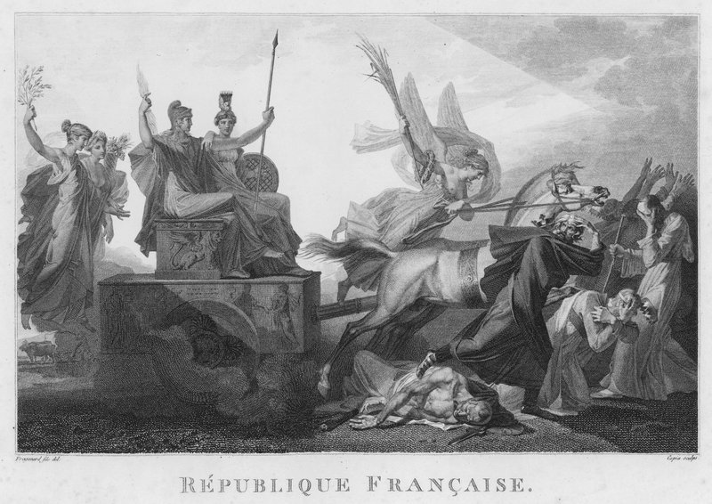 Historyczne obrazy Rewolucji Francuskiej autorstwa French School