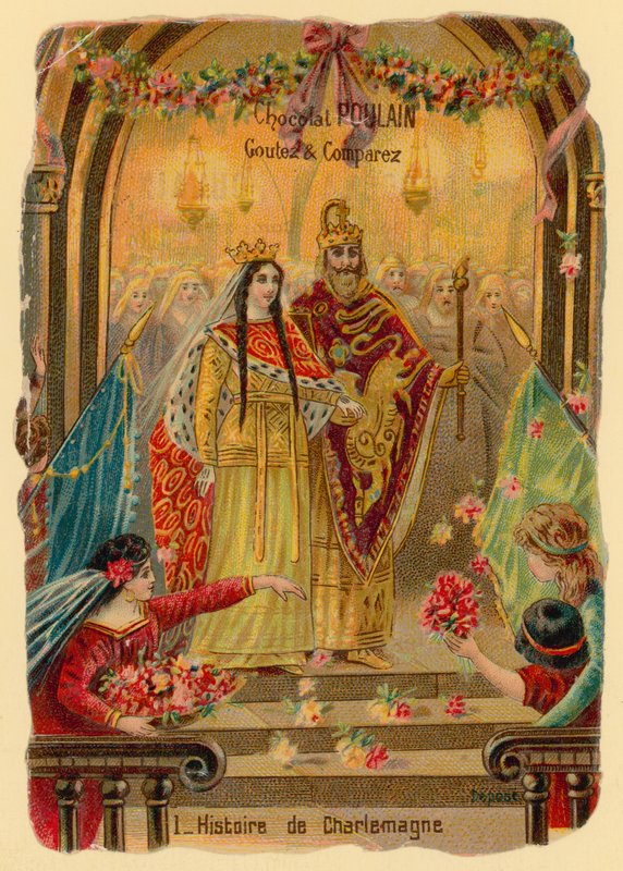 Historia Karola Wielkiego, założyciela imperium karolińskiego (ok. 742-814) autorstwa French School