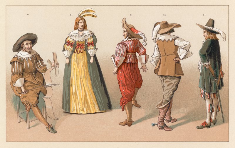 Kostium Holandia XVII wiek autorstwa French School