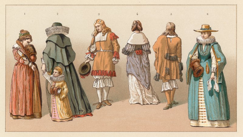 Kostium Holandia XVII wiek autorstwa French School