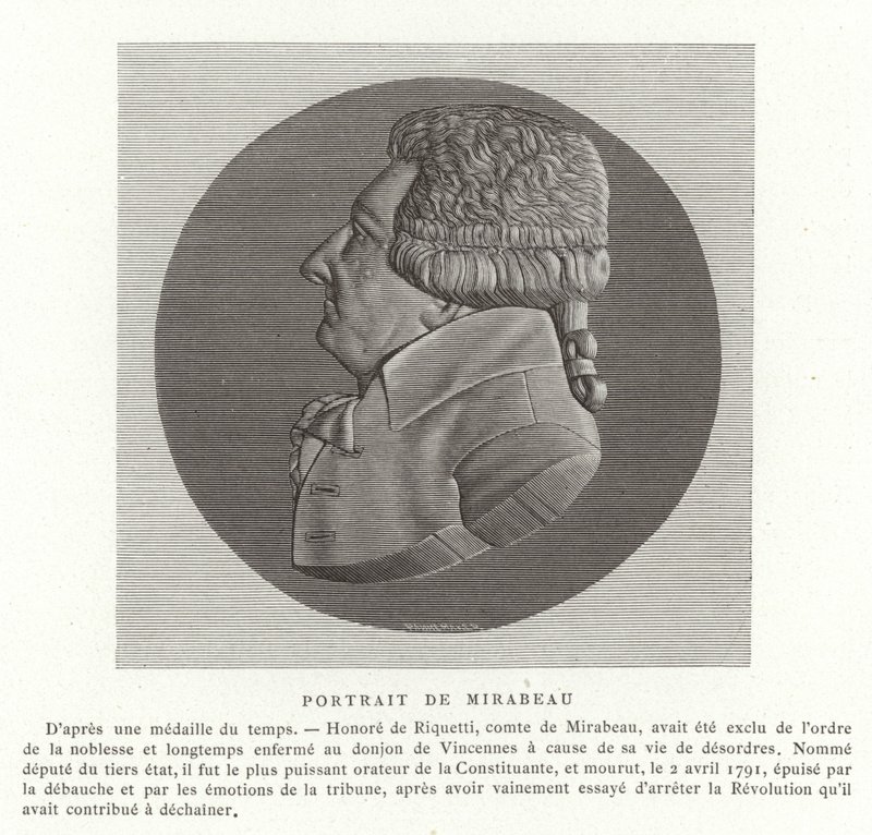 Honore Gabriel Riqueti, hrabia Mirabeau autorstwa French School