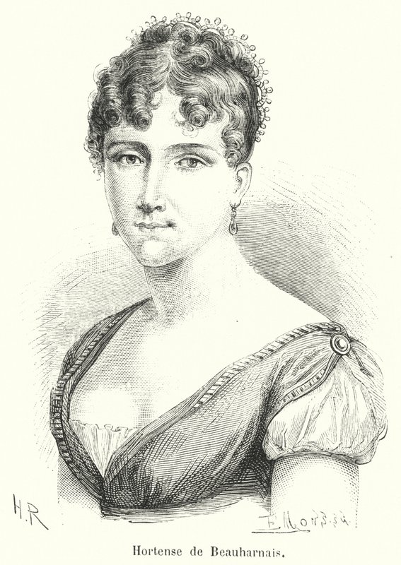 Hortense de Beauharnais (grafika) autorstwa French School
