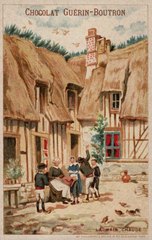 Gra w gorące ręce (chromolitho) autorstwa French School