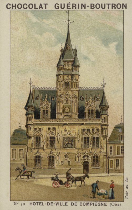 Ratusz Compiegne, Oise autorstwa French School