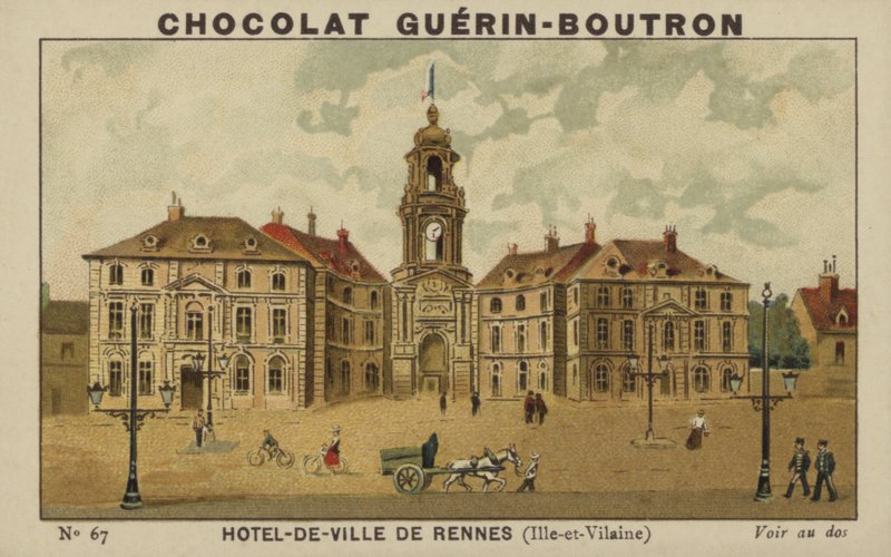 Ratusz w Rennes, Ille-et-Vilaine autorstwa French School