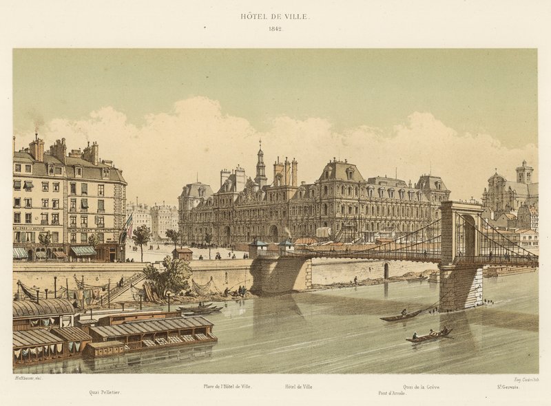 Ratusz, 1842 autorstwa French School