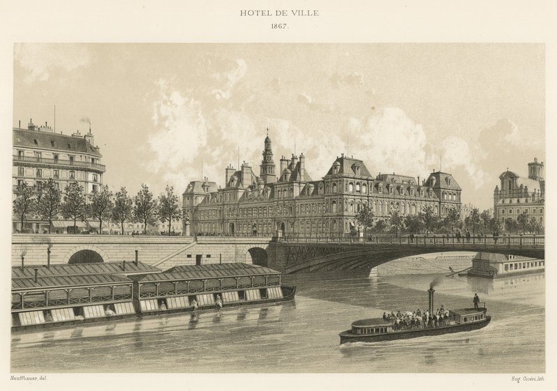 Ratusz, 1867 autorstwa French School