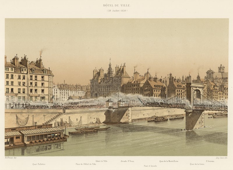 Ratusz, 28 lipca 1830 autorstwa French School