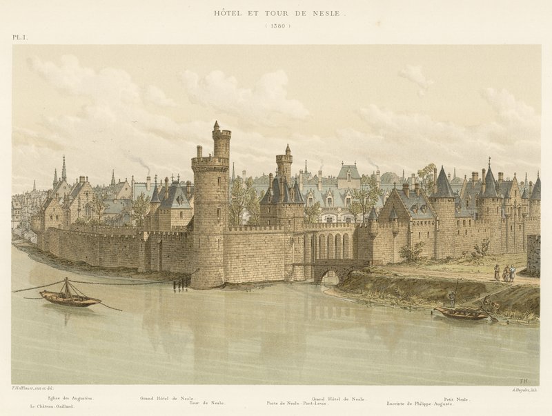 Hotel i Wieża Nesle, 1380 autorstwa French School