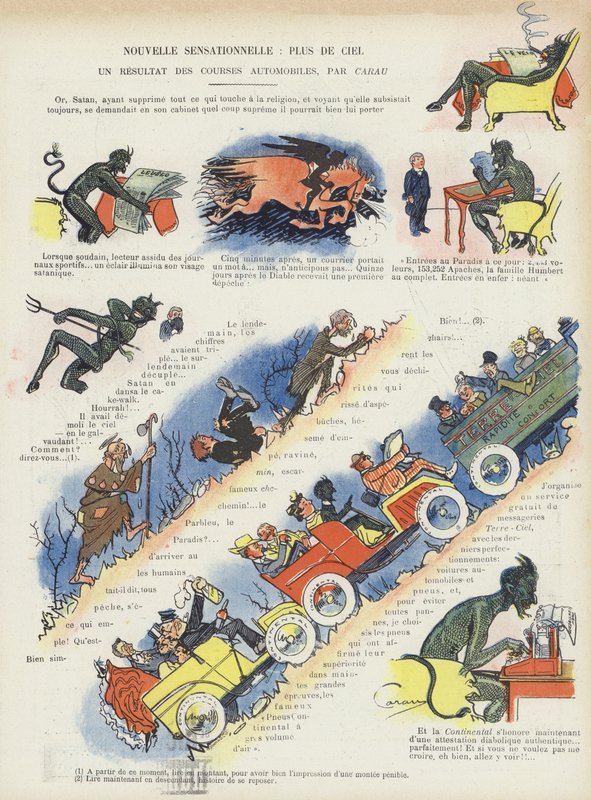 Ilustracja do Le Rire (kolor lito) autorstwa French School