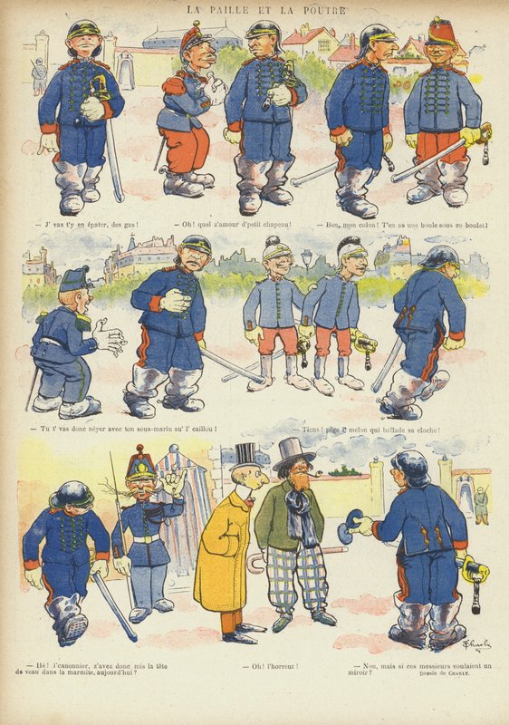 Ilustracja do Le Rire (kolor lito) autorstwa French School