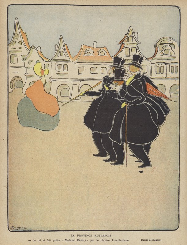 Ilustracja dla Le Rire (kolorowa litografia) autorstwa French School