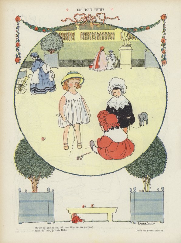 Ilustracja do Le Rire (kolor lito) autorstwa French School