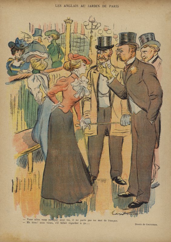 Ilustracja do Le Rire autorstwa French School