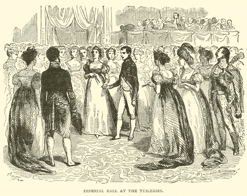 Bal cesarski w Tuileries (grawerowanie) autorstwa French School