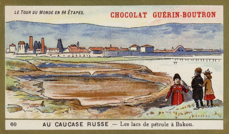 Na rosyjskim Kaukazie - jeziora naftowe Baku autorstwa French School