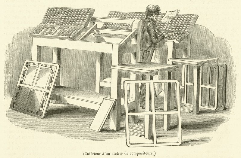 Wnętrze warsztatu kompozytorskiego (grafika) autorstwa French School