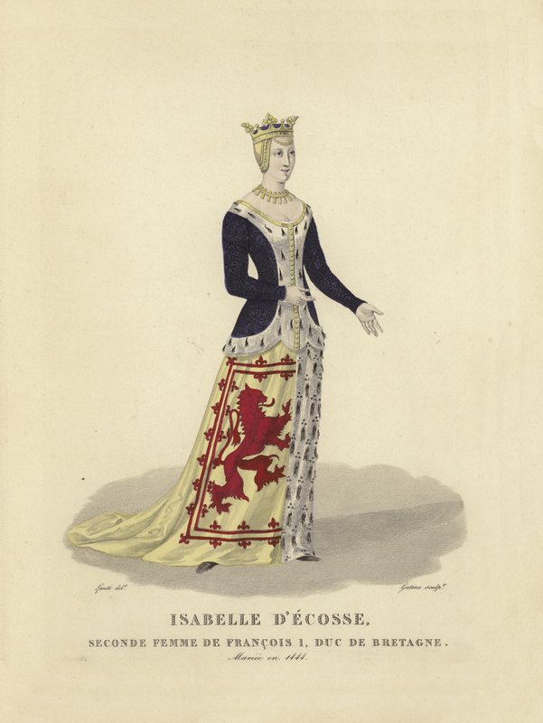 Izabela Szkocka, żona Franciszka I, księcia Bretanii autorstwa French School