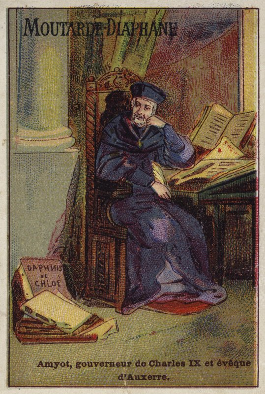 Jacques Amyot , francuski pisarz i tłumacz renesansu oraz biskup Auxerre autorstwa French School