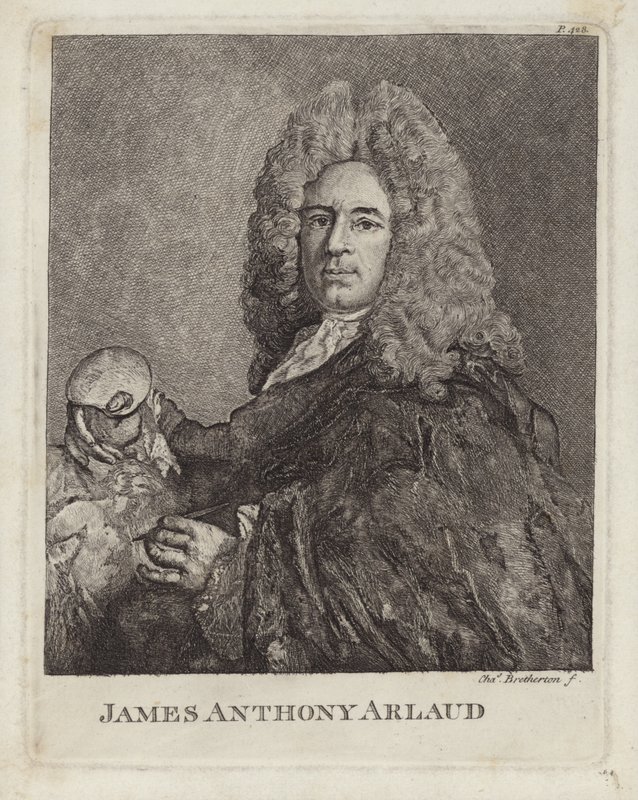 James Anthony Arlaud, szwajcarski artysta z Genewy. Grawerowane przez Charlesa Brethertona autorstwa French School