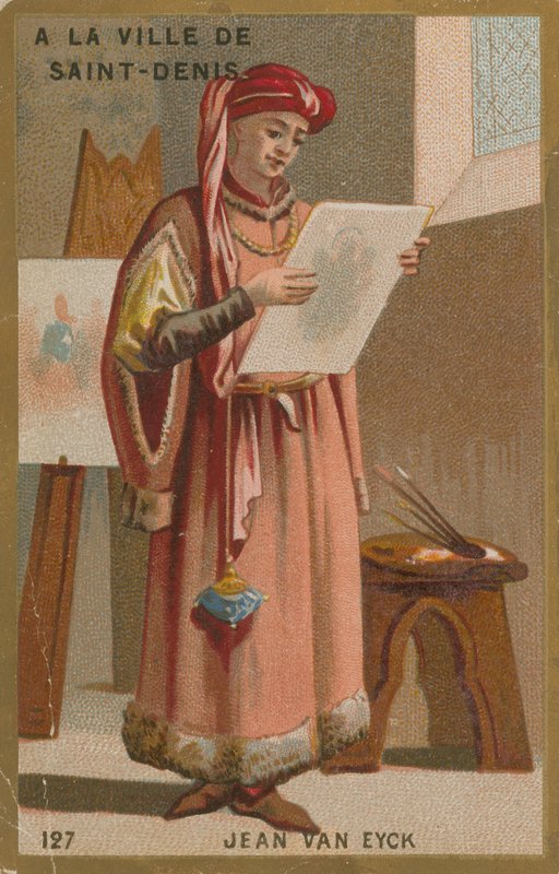 Jan van Eyck, malarz flamandzki z XV wieku autorstwa French School