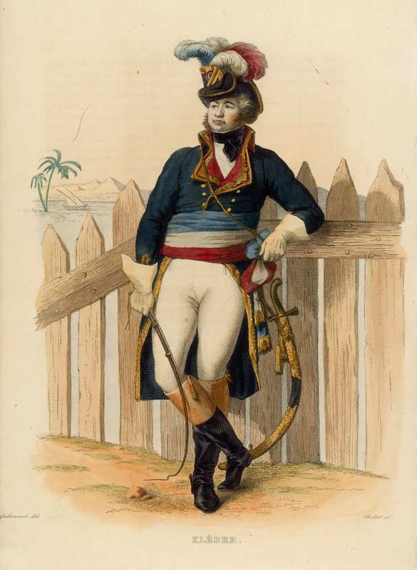 Jean-Baptiste Kleber (kolorowy grawerunek) autorstwa French School