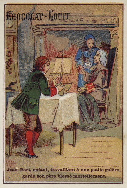 Jean Bart, XVII-wieczny francuski dowódca marynarki wojennej i korsarz, jako dziecko autorstwa French School