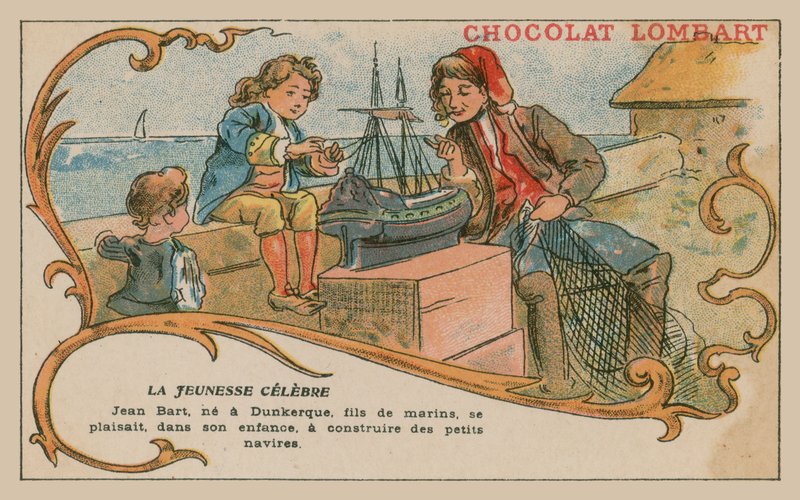 Jean Bart, dowódca marynarki wojennej i korsarz z końca XVII wieku, jako chłopiec autorstwa French School