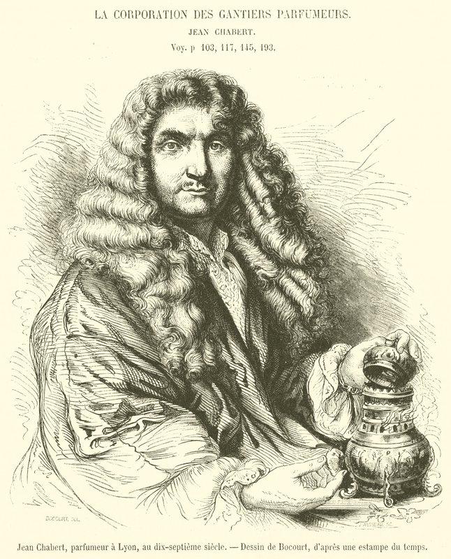 Jean Chabert, perfumiarz w Lyonie, w XVII wieku (ryty) autorstwa French School