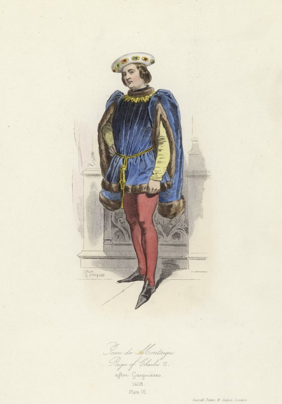 Jean de Montagu, wielki mistrz Francji, panowanie Karola VI autorstwa French School