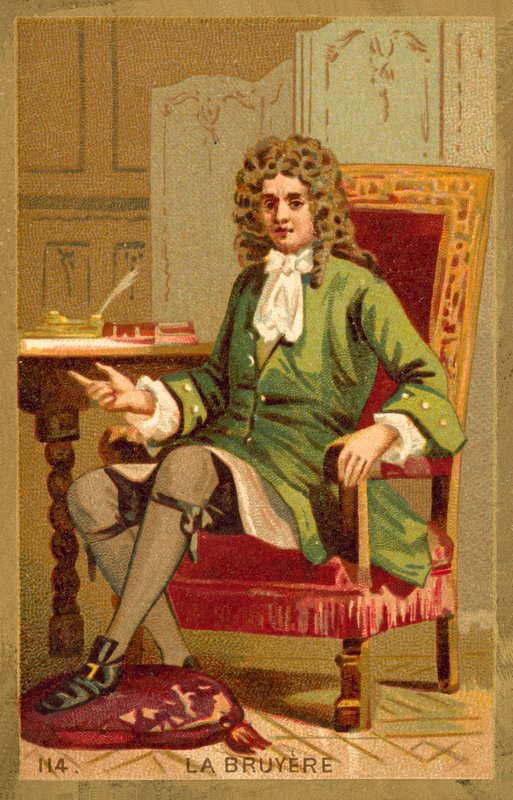Jean de la Bruyere, francuski filozof (chromolitho) autorstwa French School