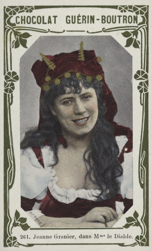 Jeanne Granier w Madame le Diable (kolorowe zdjęcie) autorstwa French School